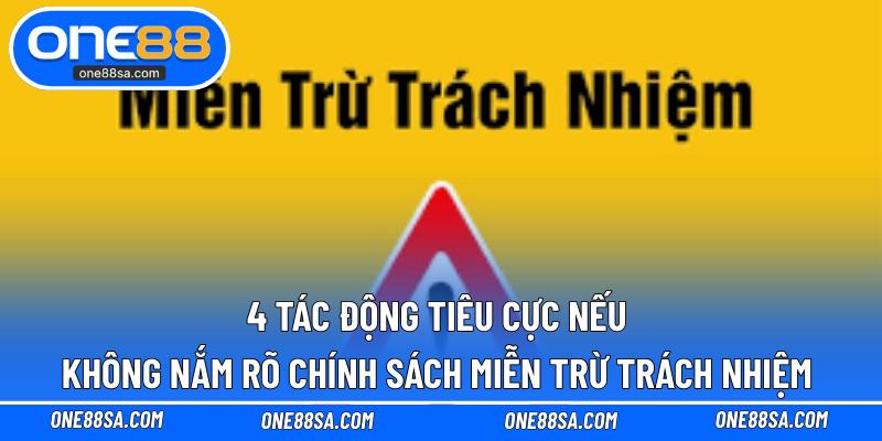 Miễn Trừ Trách Nhiệm One88 – Quy Định Cần Nắm Ít Mắc Lỗi - DITOXE