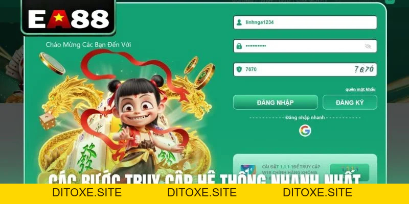 Hướng Dẫn Đăng Nhập EA88 Nhanh Chóng Và An Toàn - DITOXE