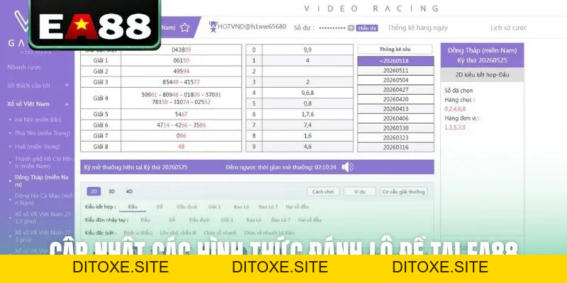 Xổ Số 3 Miền EA88 - Bí Kíp Bắt Trọn Cầu Đẹp Từ Cao Thủ - DITOXE
