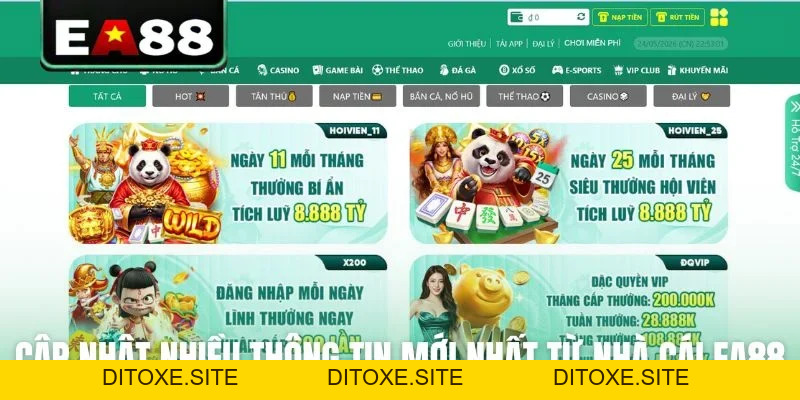 Tin Tức EA88 - Kênh Thông Tin Cá Cược Chính Thống Cho Bạn - DITOXE