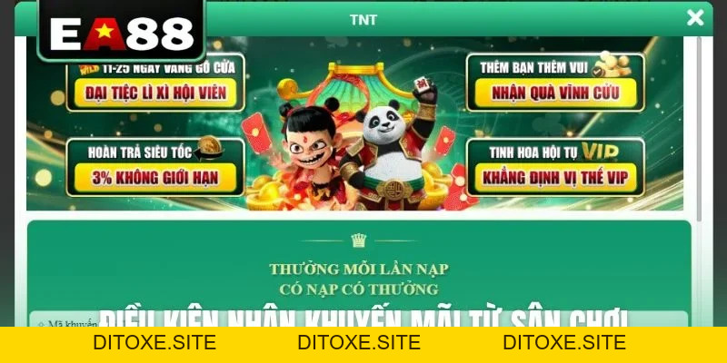 Tổng Hợp Khuyến Mãi EA88 Mới Nhất Dành Cho Thành Viên - DITOXE