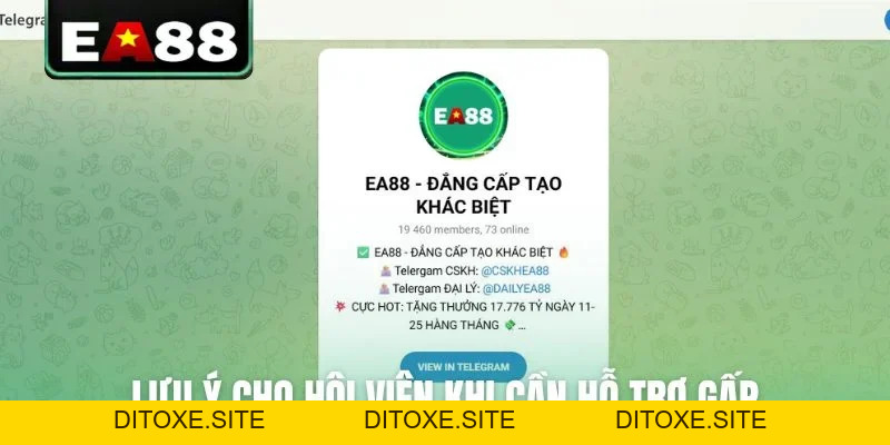 Hướng Dẫn Liên Hệ EA88 An Toàn - Hỗ Trợ Hội Viên 24/7 - DITOXE
