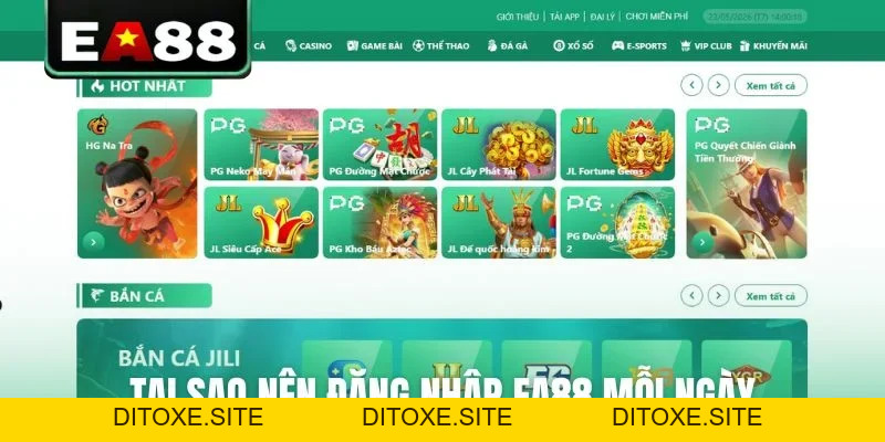 Hướng Dẫn Đăng Nhập EA88 Nhanh Chóng Và An Toàn - DITOXE