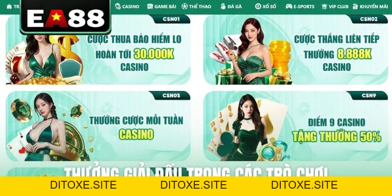 Tổng Hợp Khuyến Mãi EA88 Mới Nhất Dành Cho Thành Viên - DITOXE