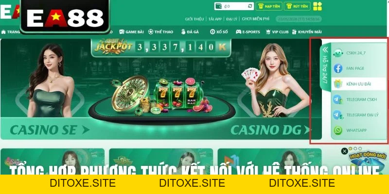 Hướng Dẫn Liên Hệ EA88 An Toàn - Hỗ Trợ Hội Viên 24/7 - DITOXE